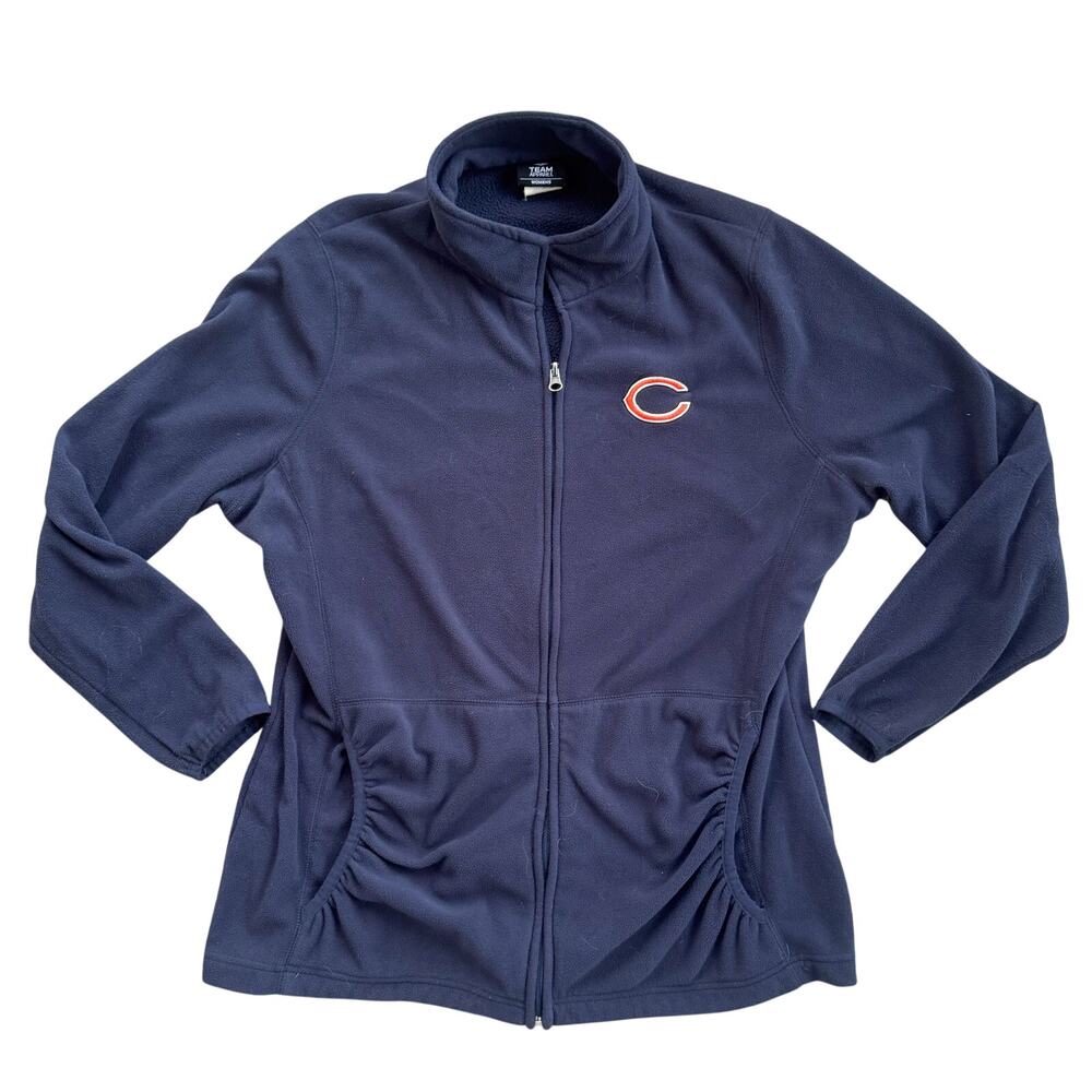 NFL Team Apparel Chicago Bears Fleece Zip up Jacket Size XL